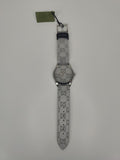  Shop Authentic Gucci G Timeless Quartz Grey Dial Grey Leather Strap Watch For Men - YA1264058 - Luxxuri