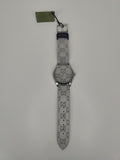  Shop Authentic Gucci G Timeless Quartz Grey Dial Grey Leather Strap Watch For Men - YA1264058 - Luxxuri