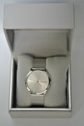  Shop Authentic Calvin Klein Minimal Silver Dial Silver Mesh Bracelet Watch for Men - K3M211Y6 - Luxxuri
