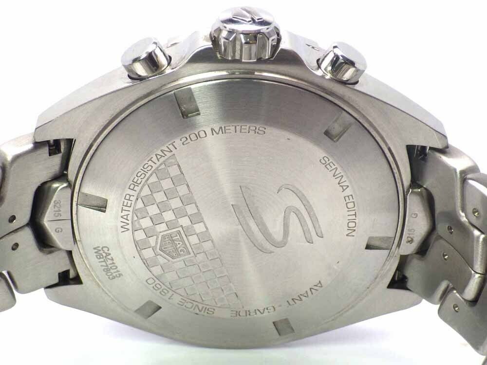  Shop Authentic Tag Heuer Senna Chronograph Special Edition Black Dial Silver Steel Strap Watch for Men - CAZ1015.BA0883 - Luxxuri