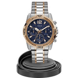  Shop Authentic Guess Commander Chronograph Blue Dial Two Tone Steel Strap Watch for Men - GW0056G5 - Luxxuri