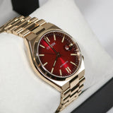 Shop Authentic Citizen Tsuyosa Automatic Red Dial Gold Steel Strap Watch For Men - NJ0153-82X - Luxxuri
