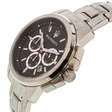  Shop Authentic Maserati Successo Chronograph Black Dial Silver Steel Strap Watch For Men - R8873621009 - Luxxuri