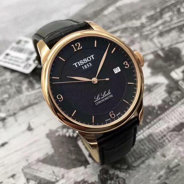  Shop Authentic Tissot Le Locle Chronometer Black Dial Black Leather Strap Watch For Men - T006.408.36.057.00 - Luxxuri