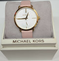  Shop Authentic Michael Kors Portia Quartz White Dial Pink Leather Strap Watch For Women - MK2659 - Luxxuri