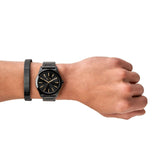  Shop Authentic Armani Exchange Nico Analog Black Dial Black Steel Strap Watch For Men - AX7102 - Luxxuri