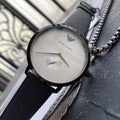  Shop Authentic Emporio Armani Modern Slim Analog Silver Dial Blue Leather Strap Watch For Men - AR11214 - Luxxuri