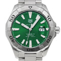  Shop Authentic Tag Heuer Aquaracer Calibre 5 Automatic Green Dial Silver Steel Strap Watch for Men - WAY2015.BA0927 - Luxxuri