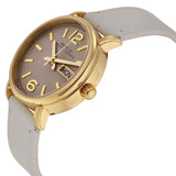  Shop Authentic Marc Jacobs Fergus Grey Dial Grey Leather Strap Watch for Women - MBM8654 - Luxxuri