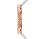  Shop Authentic Calvin Klein Chic White Dial White Leather Strap Watch for Women - K7N236K2 - Luxxuri