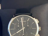 Shop Authentic Calvin Klein Posh Black Dial Black Leather Strap Watch for Men - K8Q371C1 - Luxxuri
