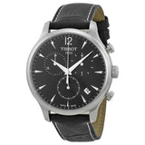  Shop Authentic Tissot T Classic Tradition Chronograph Black Dial Black Leather Strap Watch For Men - T063.617.16.057.00 - Luxxuri