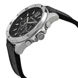  Shop Authentic Michael Kors Brecken Chronograph Black Dial Black Leather Strap Watch For Men - MK8850 - Luxxuri