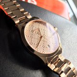  Shop Authentic Gucci G Timeless Quartz Gold Dial Gold Steel Strap Watch For Women - YA126482 - Luxxuri