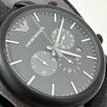  Shop Authentic Emporio Armani Luigi Analog Black Dial Black Leather Strap Watch For Men - AR11450 - Luxxuri