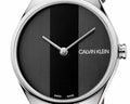  Shop Authentic Calvin Klein Rebel Black Grey Dial Black Leather Strap Watch for Women - K8P231C1 - Luxxuri