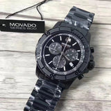  Shop Authentic Movado Series 800 Chronograph Black Dial Black Steel Strap Watch For Men - 2600119 - Luxxuri