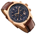  Shop Authentic Guess Persuit Chronograph Blue Dial Brown Leather Strap Watch for Men - W0500G1 - Luxxuri
