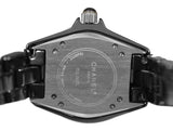  Shop Authentic Chanel J12 Quartz Diamonds Black Dial Black Steel Strap Watch for Women - J12 H1625 - Luxxuri