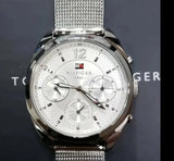  Shop Authentic Tommy Hilfiger Mia Silver Dial Silver Mesh Bracelet Watch for Men - 1781628 - Luxxuri