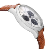  Shop Authentic Movado Heritage Calendoplan Chronograph White Dial Brown Leather Strap Watch for Men - 3650008 - Luxxuri