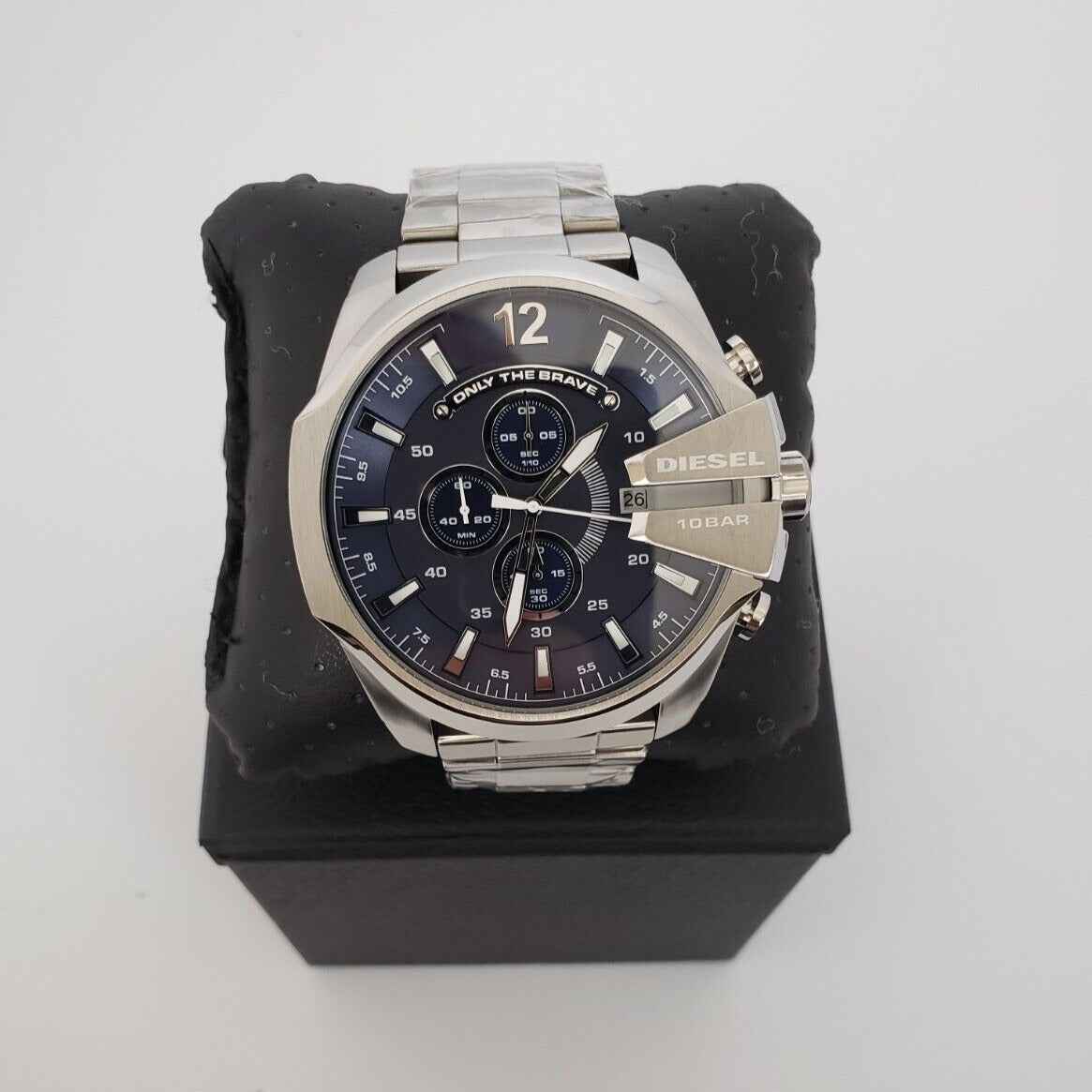  Shop Authentic Diesel Mega Chief Chronograph Blue Dial Silver Steel Strap Watch For Men - DZ4417 - Luxxuri