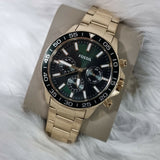  Shop Authentic Fossil Bannon Multifunction Chronograph Green Dial Gold Steel Strap Watch for Men - BQ2493 - Luxxuri