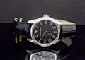  Shop Authentic Emporio Armani Valente Black Dial Black Leather Strap Watch For Men - AR0643 - Luxxuri