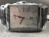  Shop Authentic Calvin Klein Window Silver Dial Brown Leather Strap Watch for Men - K2M21126 - Luxxuri