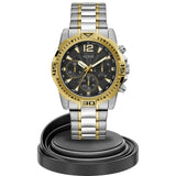  Shop Authentic Guess Commander Chronograph Black Dial Two Tone Steel Strap Watch for Men - GW0056G4 - Luxxuri