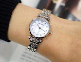  Shop Authentic Emporio Armani Gianni Blue Dial Silver Steel Strap Watch For Women - AR1961 - Luxxuri