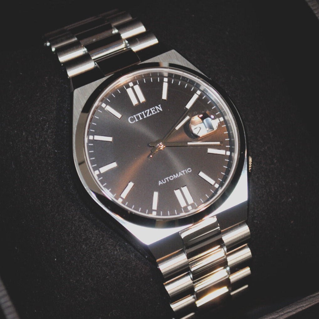  Shop Authentic Citizen Tsuyosa Automatic Black Dial Silver Steel Strap Watch For Men - NJ0150-56E - Luxxuri