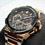  Shop Authentic Hugo Boss Supernova Black Dial Two Tone Steel Strap Watch for Men - 1513358 - Luxxuri