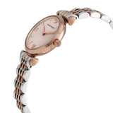  Shop Authentic Emporio Armani Gianni T Bar Pink Dial Two Tone Steel Strap Watch For Women - AR11223 - Luxxuri