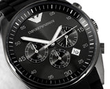  Shop Authentic Emporio Armani Sportivo Chronograph Black Dial Black Stainless Steel Watch For Men - AR5889 - Luxxuri