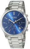  Shop Authentic Hugo Boss Commander Blue Dial Silver Steel Strap Watch for Men - 1513434 - Luxxuri