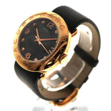  Shop Authentic Marc Jacobs Amy Black Dial Black Leather Strap Watch for Women - MBM1225 - Luxxuri