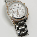  Shop Authentic Michael Kors Blair Chronograph Silver Dial Silver Steel Strap Watch for Women - MK5459 - Luxxuri