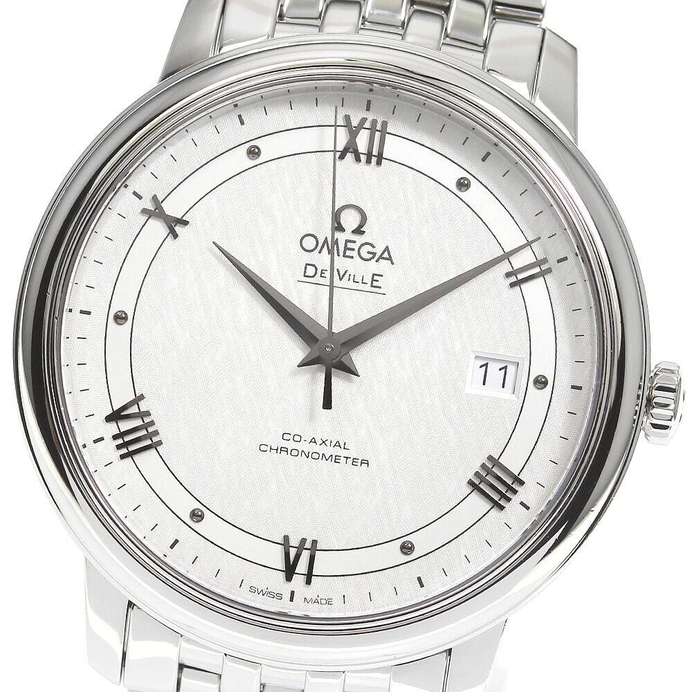  Shop Authentic Omega De Ville Prestige Co Axial Automatic White Dial Silver Steel Strap Watch for Men - 424.10.40.20.02.005 - Luxxuri