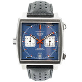  Shop Authentic Tag Heuer Monaco Automatic Chronograph Blue Dial Black Leather Strap Watch for Men - CAW211P.FC6356 - Luxxuri