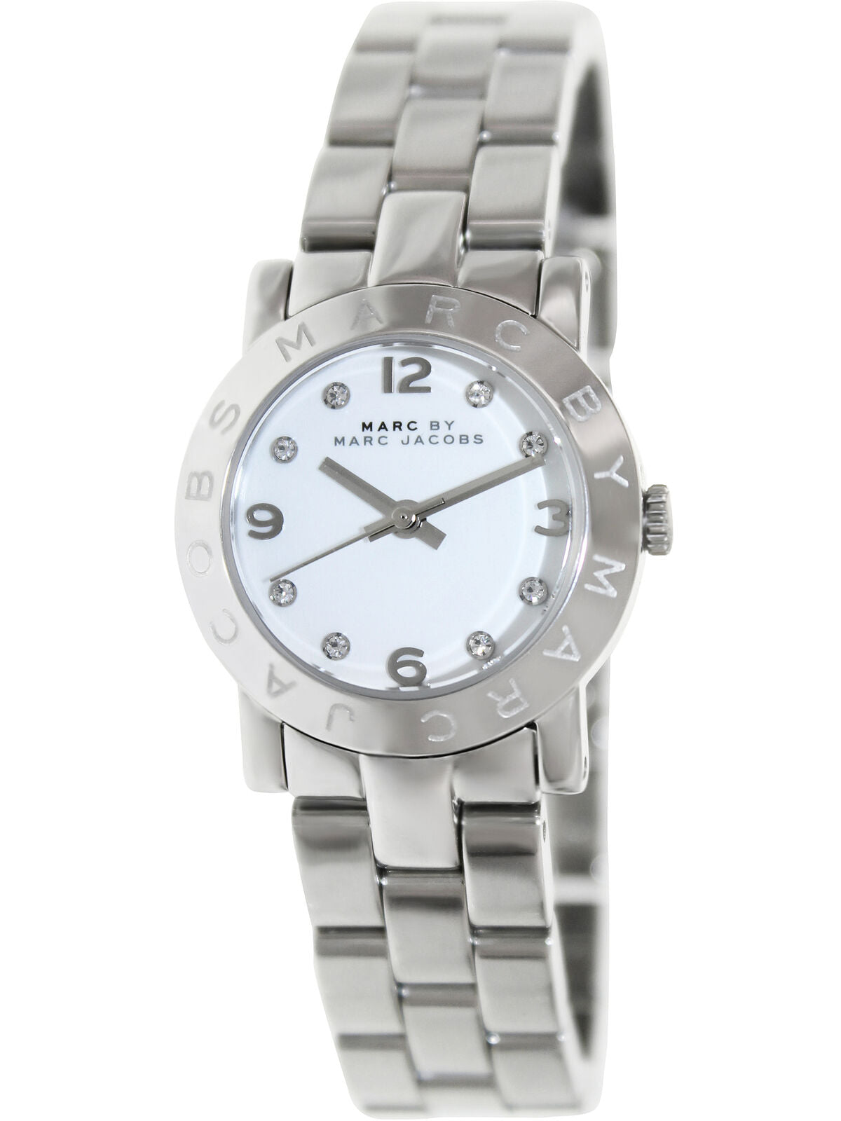  Shop Authentic Marc Jacobs Mini Amy White Dial Silver Steel Strap Watch for Women - MBM3055 - Luxxuri