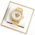  Shop Authentic Versace Palazzo Empire White Dial Gold Steel Strap Watch for Men - VERD00318 - Luxxuri