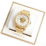  Shop Authentic Versace Palazzo Empire White Dial Gold Steel Strap Watch for Men - VERD00318 - Luxxuri