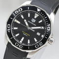  Shop Authentic Tag Heuer Aquaracer Quartz Black Dial Black Rubber Strap Watch for Men -  WAY101A.FT6141 - Luxxuri