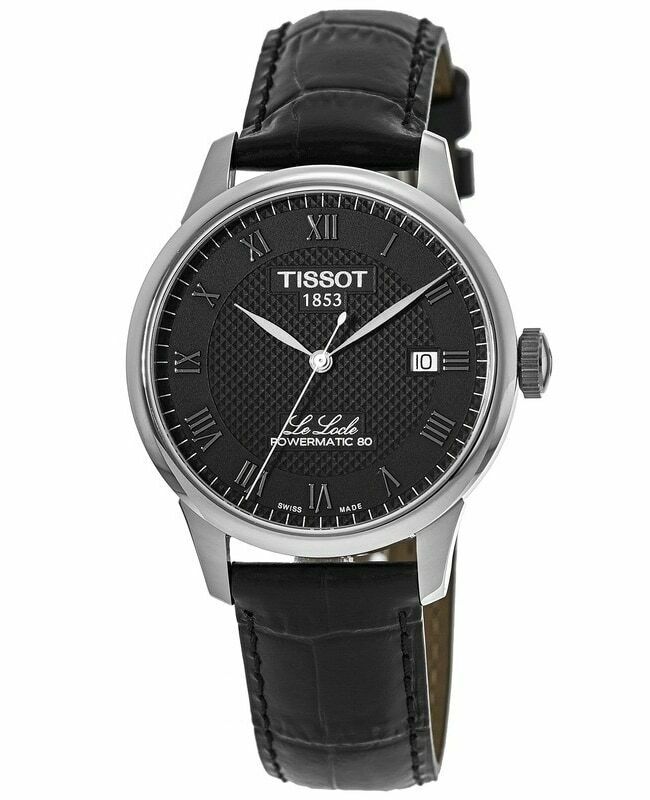  Shop Authentic Tissot Le Locle Powermatic 80 Black Dial Black Leather Strap Watch For Men - T006.407.16.053.00 - Luxxuri