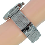  Shop Authentic Guess Soho Silver DIal Stainless Steel Mesh Bracelet Watch For Women - W0638L1 - Luxxuri