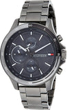  Shop Authentic Tommy Hilfiger Bank Grey Dial Grey Steel Strap Watch for Men - 1791719 - Luxxuri