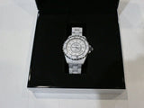  Shop Authentic Chanel J12 Quartz Diamonds White Dial White Steel Strap Watch for Women - J12 H5703 - Luxxuri