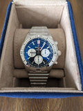  Shop Authentic Breitling Chronomat B01 42mm Black Dial Silver Steel Strap Watch for Men - AB0134101B1A1 - Luxxuri