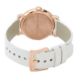  Shop Authentic Marc Jacobs Baker White Dial White Leather Strap Watch for Women - MBM1283 - Luxxuri